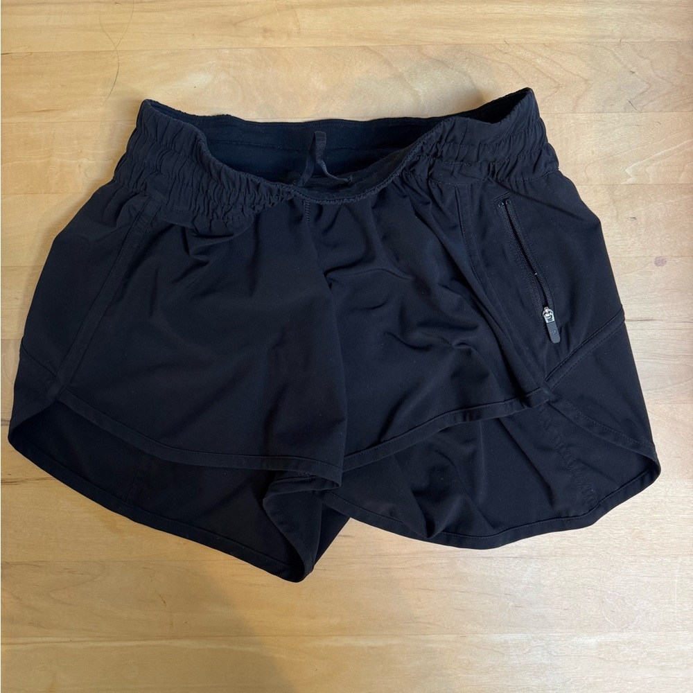 Lululemon Athletica Black Athletic Shorts Lightweight Moisture-Wicking